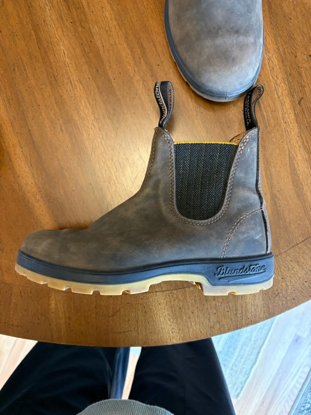 Blundstone Boots- Rustic Brown/Mustard-Black - Picture 3 of 9